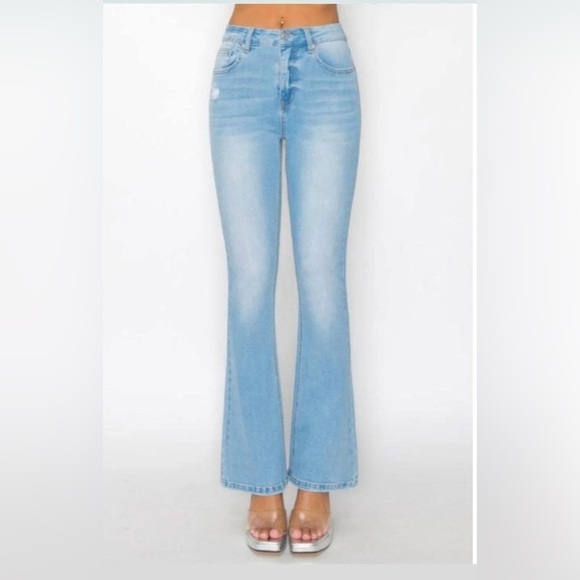 Wax Jean Denim - Wax Jean Light Blue Flare Jeans